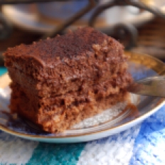 Savoury chocolate cake
